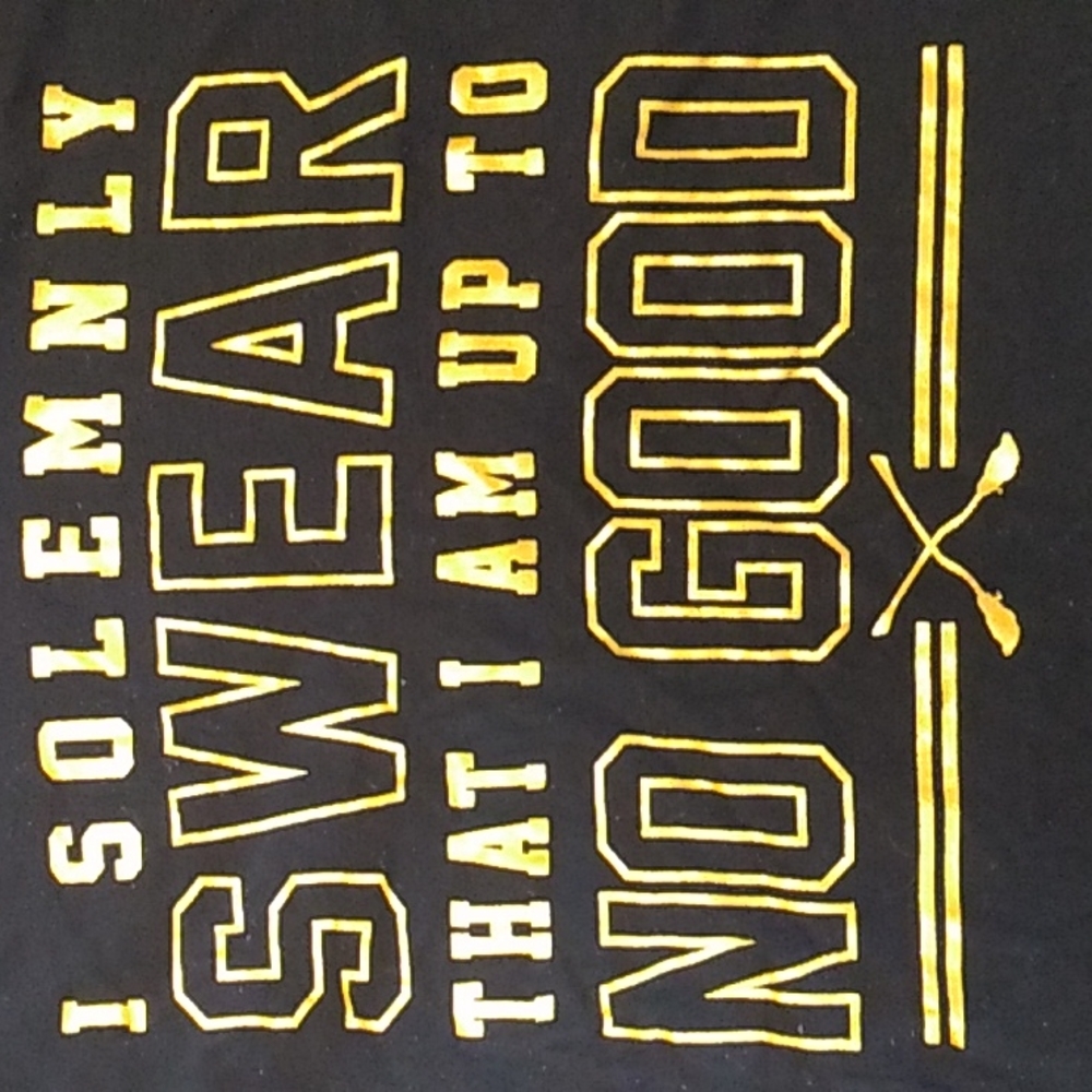 Harry Potter "I Solemnly Swear I Am Up to No Good" baseball tee